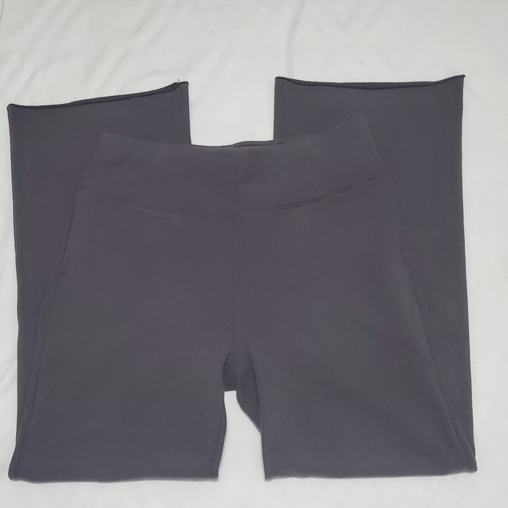 Lunya Pima Cotton Good In Bed  Wide Straight Leg Lounge Pants Taupe Brown Medium - Picture 3 of 12